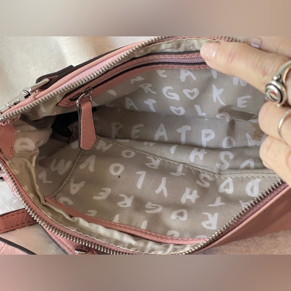 Aimee Kestenberg Riverside convertible crossbody bag pink silver - Picture 7 of 14